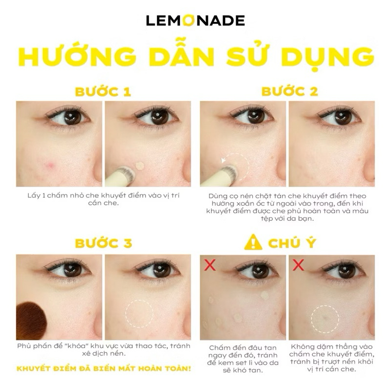 [Lemonade] Kem che khuyết điểm kiềm dầu bền màu Lemonade Matte Addict Concealer 3g