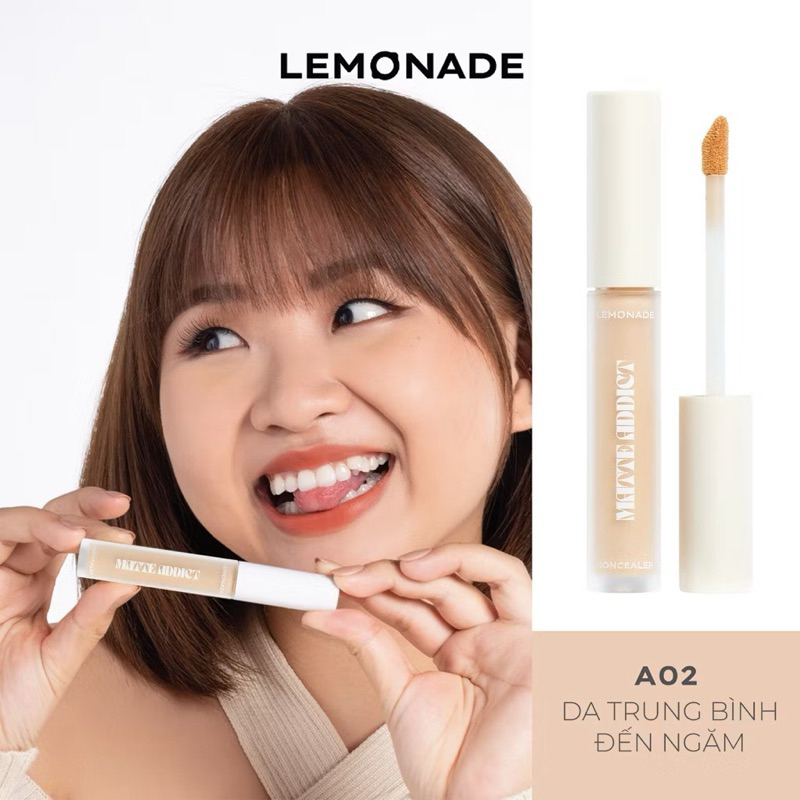 [Lemonade] Kem che khuyết điểm kiềm dầu bền màu Lemonade Matte Addict Concealer 3g