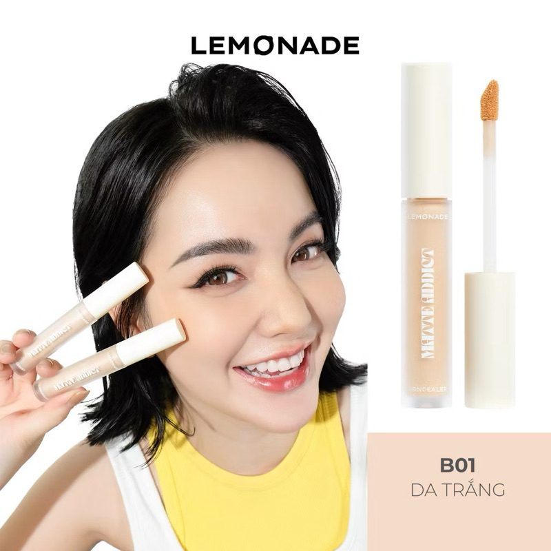 [Lemonade] Kem che khuyết điểm kiềm dầu bền màu Lemonade Matte Addict Concealer 3g
