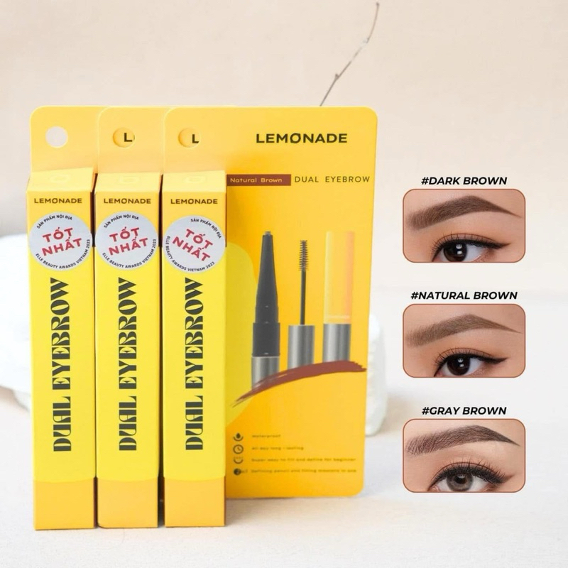 [LEMONADE] Chì kẻ mày 2 đầu Lemonade kèm chuốt Want It Got It Dual Eyebrow 2.75g