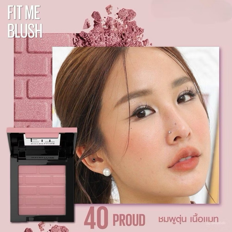 [MAYBELLINE] Phấn Má Hồng Mịn Lì, Lên Màu Chuẩn Maybelline Fit Me Blush 4.5g