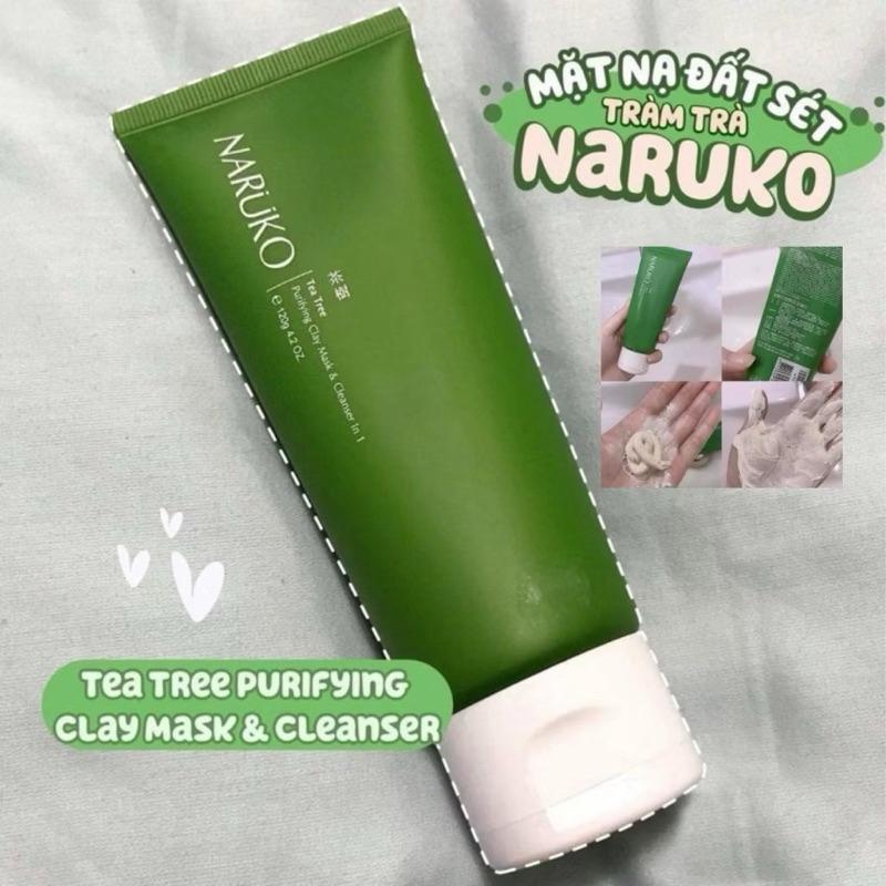 Hàng Công Ty Sữa Rửa Mặt Kiêm Mặt Nạ Naruko Tea Tree Purifying 120g Bản Đài
