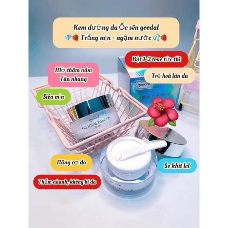 Kem Ốc Sên Dưỡng Trắng Da Nâng Tone Cấp Ẩm Dr Michela Snail Tone Up Cream Whitening Anti-wrinkle Hàn Quốc 30g