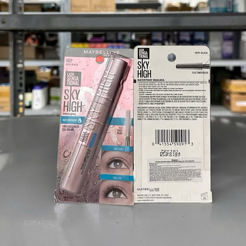 Mascara Maybelline Sky High Chuốt Mi Tơi Dài Mi Lash Sensational Maybelline New York Waterproof 6ml