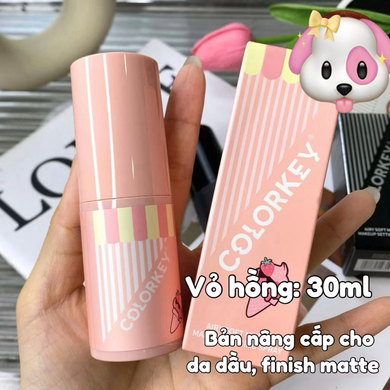 [NHẬP KHẨU] Xịt Khóa Nền COLORKEY Tia Sương Mềm Mại Giúp Khóa Chặt Lớp Trang Điểm Phù Hợp Mọi Loại Da 100ml