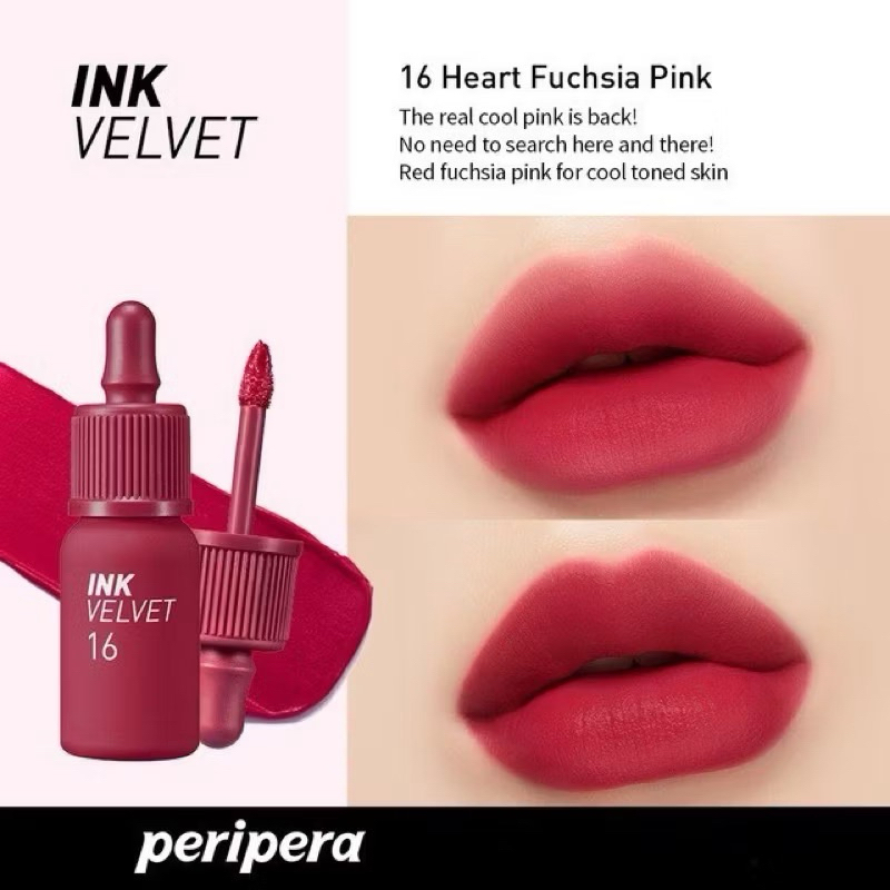 Son Ink Velvet Kem Lì Peripera Ink Velvet Lip Tint Đủ Màu Mới Nhất