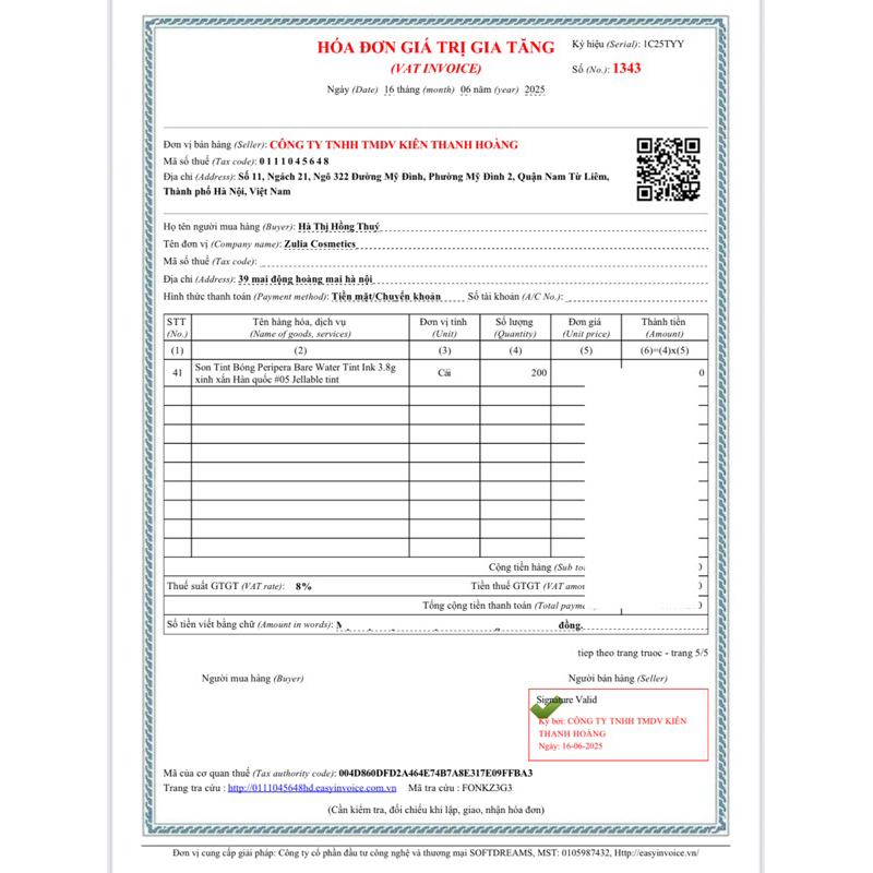 Son Tint Bóng Peripera Bare Water Tint Ink 3.8g xinh xắn Hàn quốc