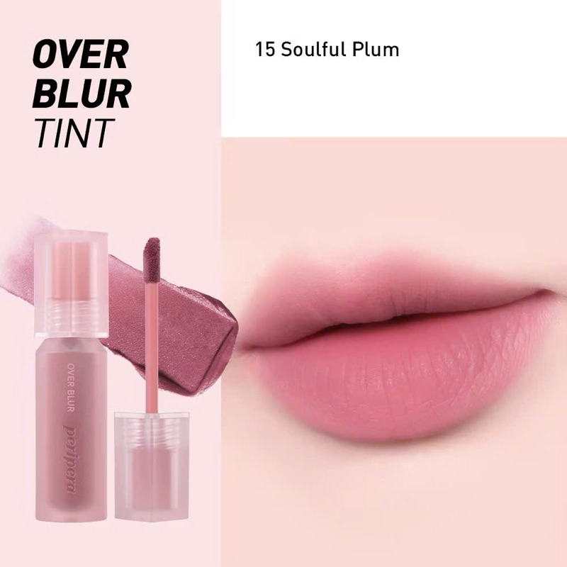 Son Kem Lỳ Peripera Over BLUR TINT kem nhung mịn bền màu  3.5g