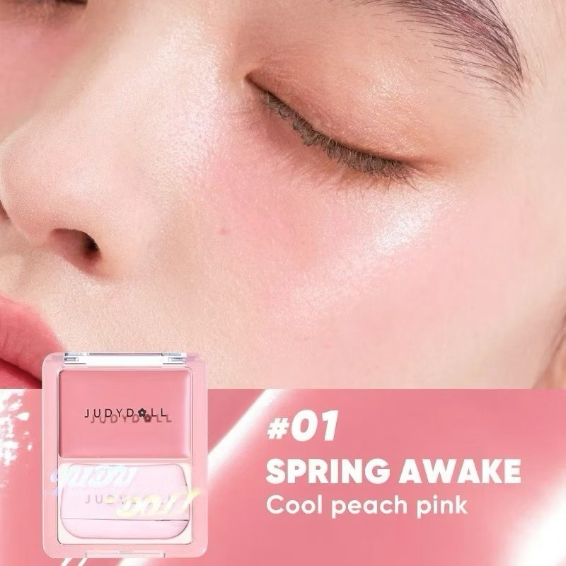 [JUDYDOLL] Má hồng dạng kem Judydoll Glow Brush Balm 2IN1 tạo hiệu ứng da căng bóng - 1 Ô TẶNG KÈM MÚT