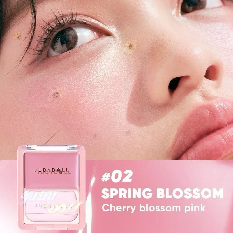[JUDYDOLL] Má hồng dạng kem Judydoll Glow Brush Balm 2IN1 tạo hiệu ứng da căng bóng - 1 Ô TẶNG KÈM MÚT