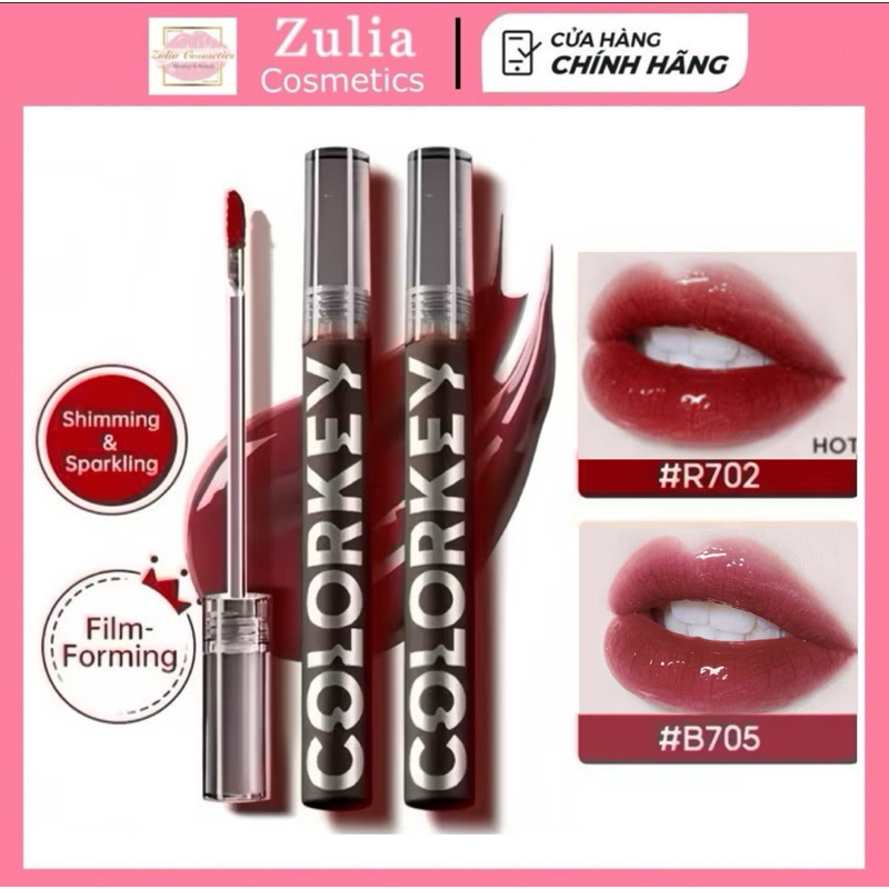 [COLORKEY] Son Môi Gương Bóng COLORKEY Mirror Tạo Hiệu Ứng Căng Bóng Như Gương Cho Đôi Môi Đầy Đặn Quyến Rũ