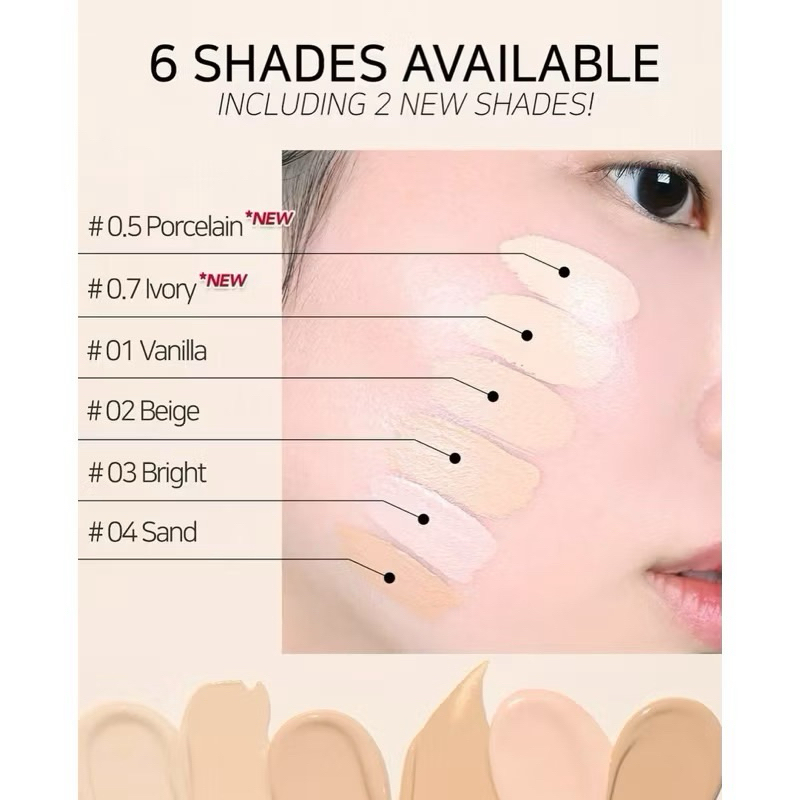 [Luna] Kem che khuyết điểm LUNA đầu vừa vặn lâu trôi / cố định 7.5g / Corrector 6.5g