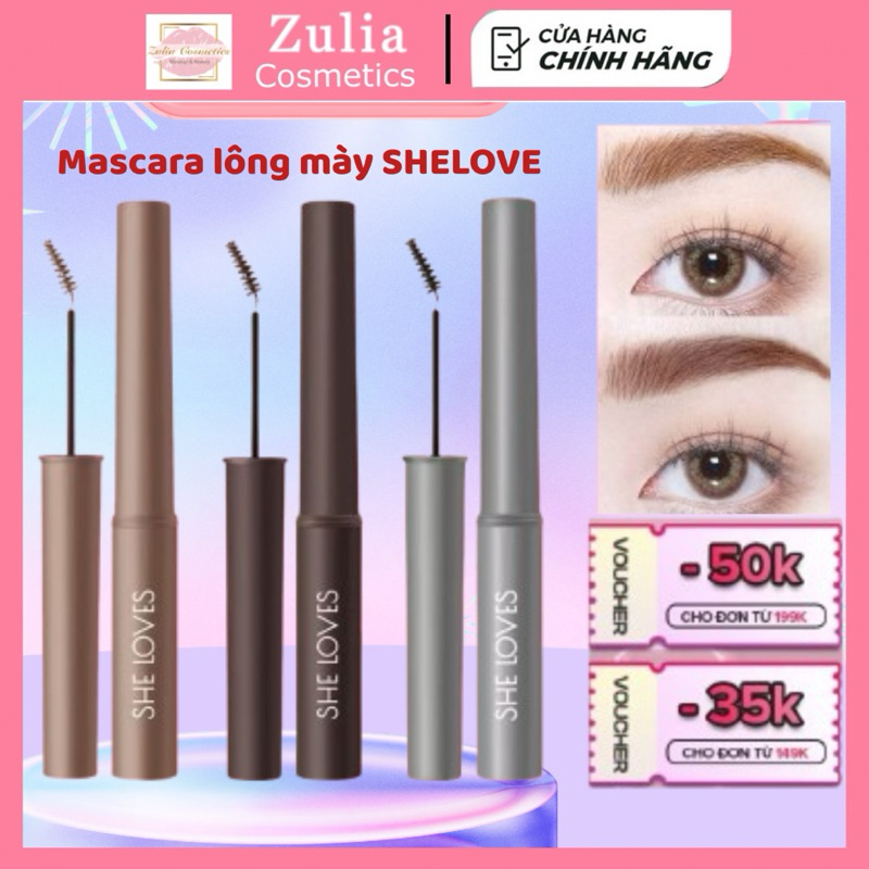 Mascara chuốt lông mày dạng gel Sheloves Eyebrow Cream 6ml