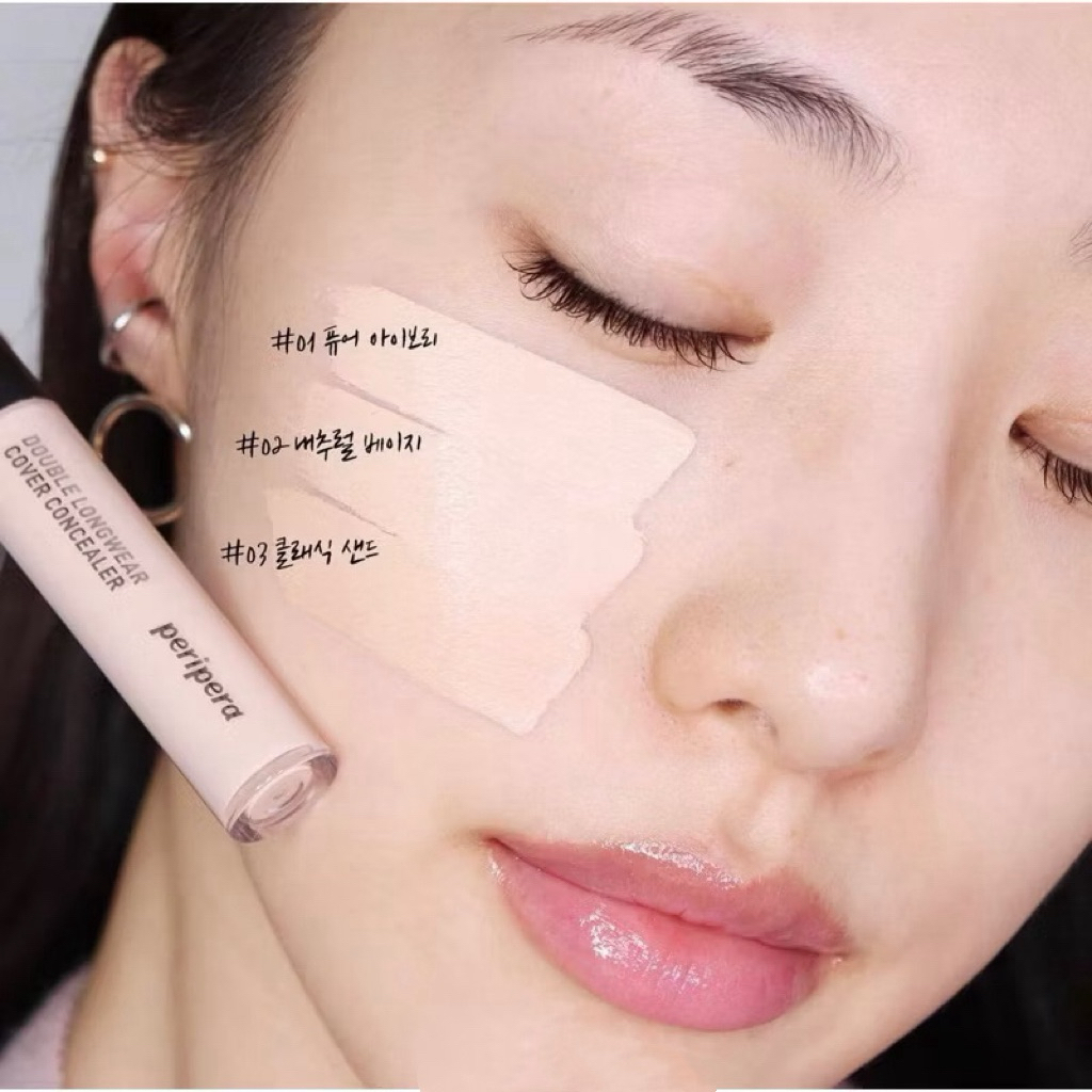 [Peripera] Kem Che khuyết điểm Peripera Double Longwear Cover Concealer (5.5g)