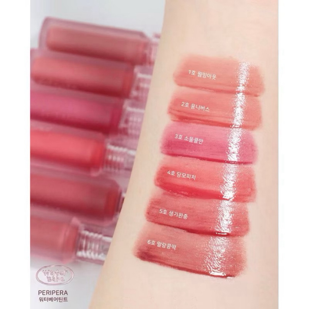 Son Tint Bóng Peripera Bare Water Tint Ink 3.8g xinh xắn Hàn quốc