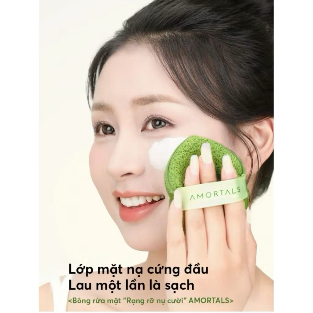[AMORTALS] Mút Rửa Mặt AMORTALS Dạng Giọt Nước Hỗ Trợ Rửa Mặt Chuyên Sâu