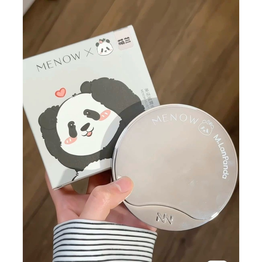 [TẶNG MÁ HỒNG] Phấn phủ nén MENOW gấu trúc Khổng Lồ kiềm dầu 21g, giữ tone lâu trôi vượt trội MENOW x MENGLAN . PANDA