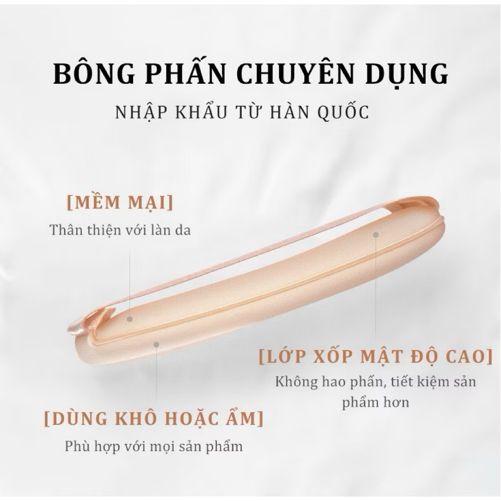 [TẶNG LÕI 15G] Cushion HEXZE Dưỡng Ẩm Kiềm Dầu Nâng Tone 15G Mỏng Nhẹ Tự Nhiên Phấn Nước Lâu Trôi (NHẬP KHẨU CHÍNH HÃNG)