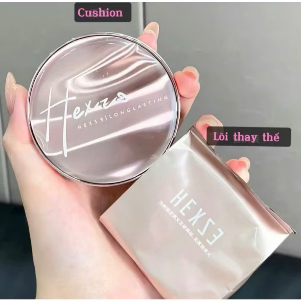 [TẶNG LÕI 15G] Cushion HEXZE Dưỡng Ẩm Kiềm Dầu Nâng Tone 15G Mỏng Nhẹ Tự Nhiên Phấn Nước Lâu Trôi (NHẬP KHẨU CHÍNH HÃNG)