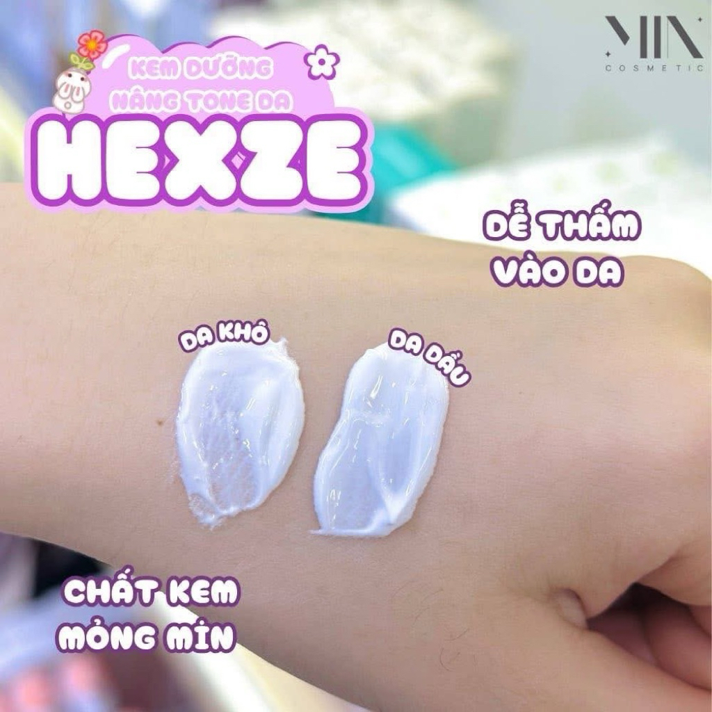 Kem Lười HEXZE Dưỡng Ẩm Nâng Tone Sáng Da, Kem Lazy Cấp Ẩm Sáng Da nâng Tone 50ML
