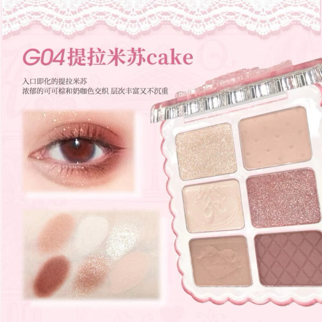 [GOGO TALES] Bảng Phấn Mắt Gogo Tales 6 Ô Vỏ Hồng Ballet Coquette, Ballet Soft Palette, 7.8g (GT773)