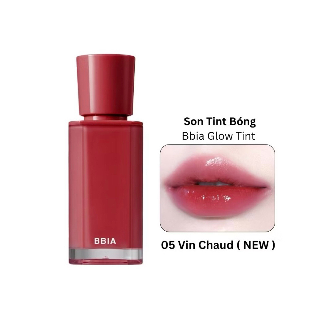 [BBIA] Son Tint Bóng Bbia Glow Lips tint căng bóng mọng môi (Nhập Khẩu Chính Hãng)
