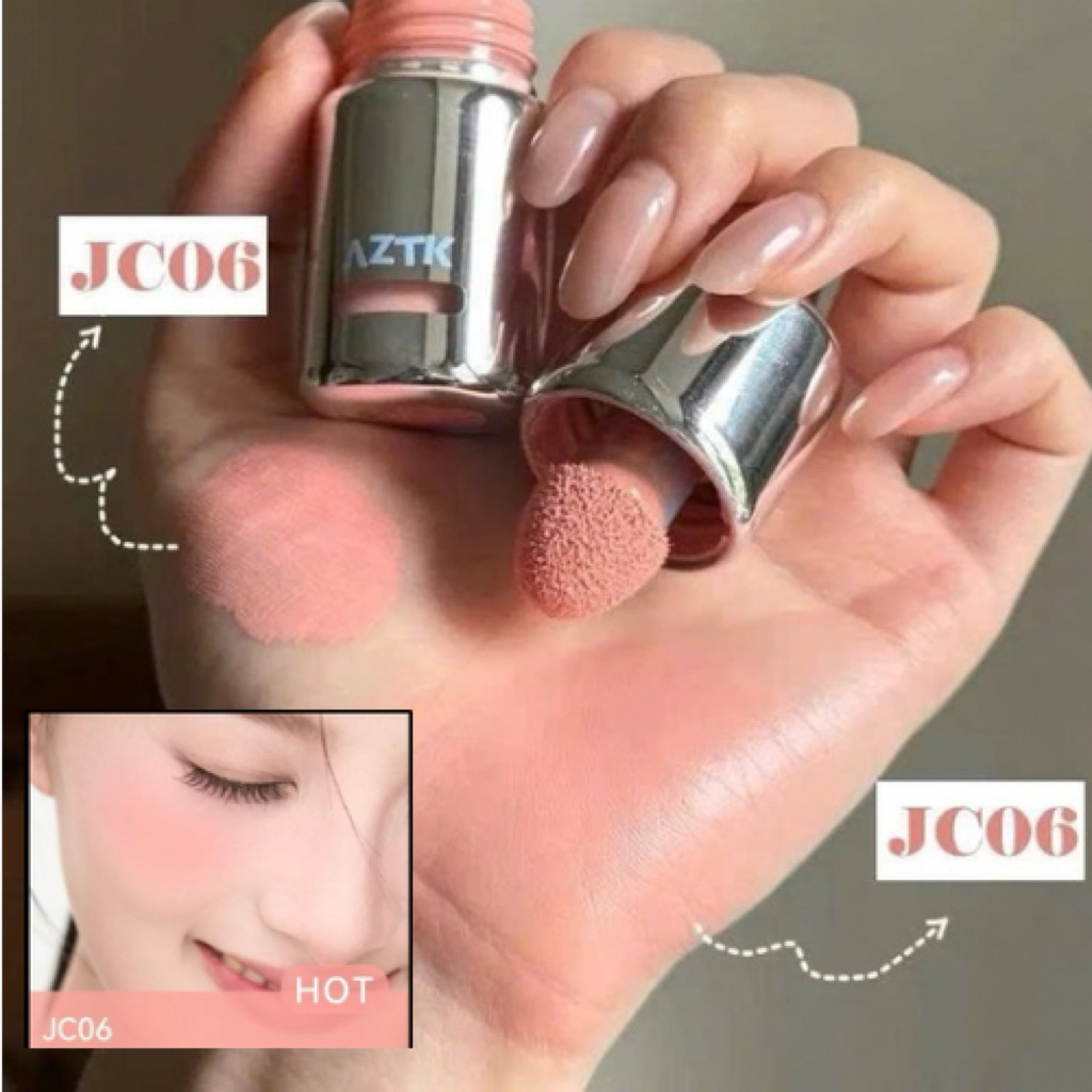[AZTK] Má Hồng Kem AZTK Dạng Lỏng Đầu Nấm, Vỏ Bạc Mới, Căng Bóng và Mờ Lì Tự Nhiên 5ml
