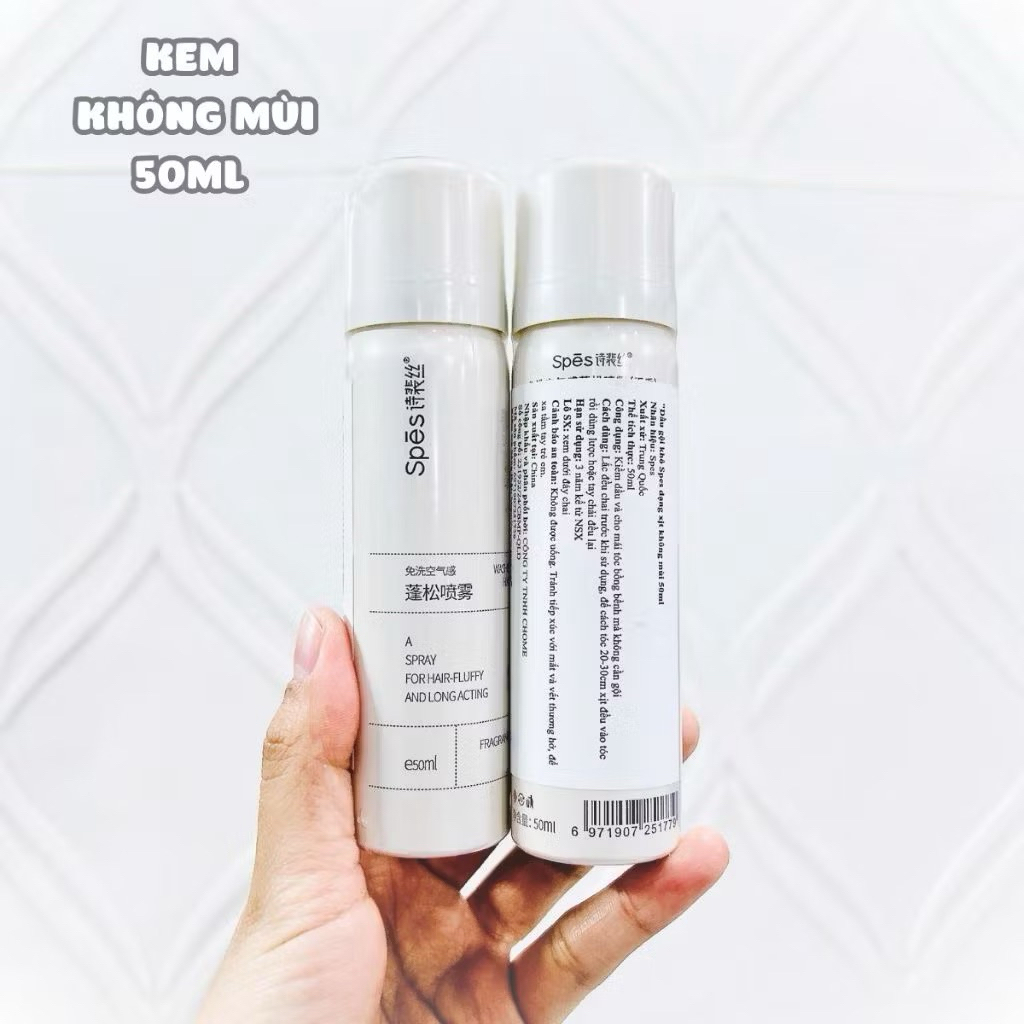[SPES] Dầu gội khô SPES dạng xịt tạo phồng kiềm dầu cấp tốc 3 mùi hương, giữ nếp tóc đến 8 tiếng 150ml