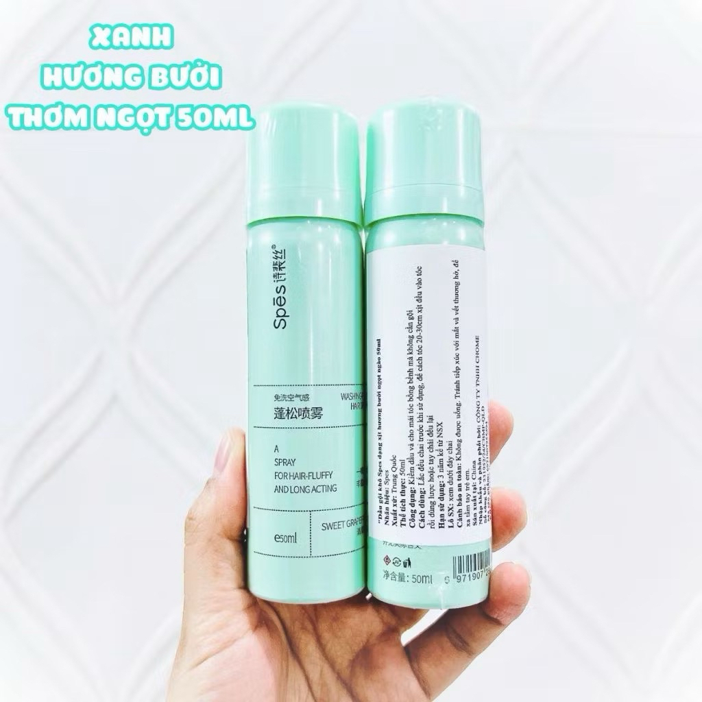 [SPES] Dầu gội khô SPES dạng xịt tạo phồng kiềm dầu cấp tốc 3 mùi hương, giữ nếp tóc đến 8 tiếng 150ml
