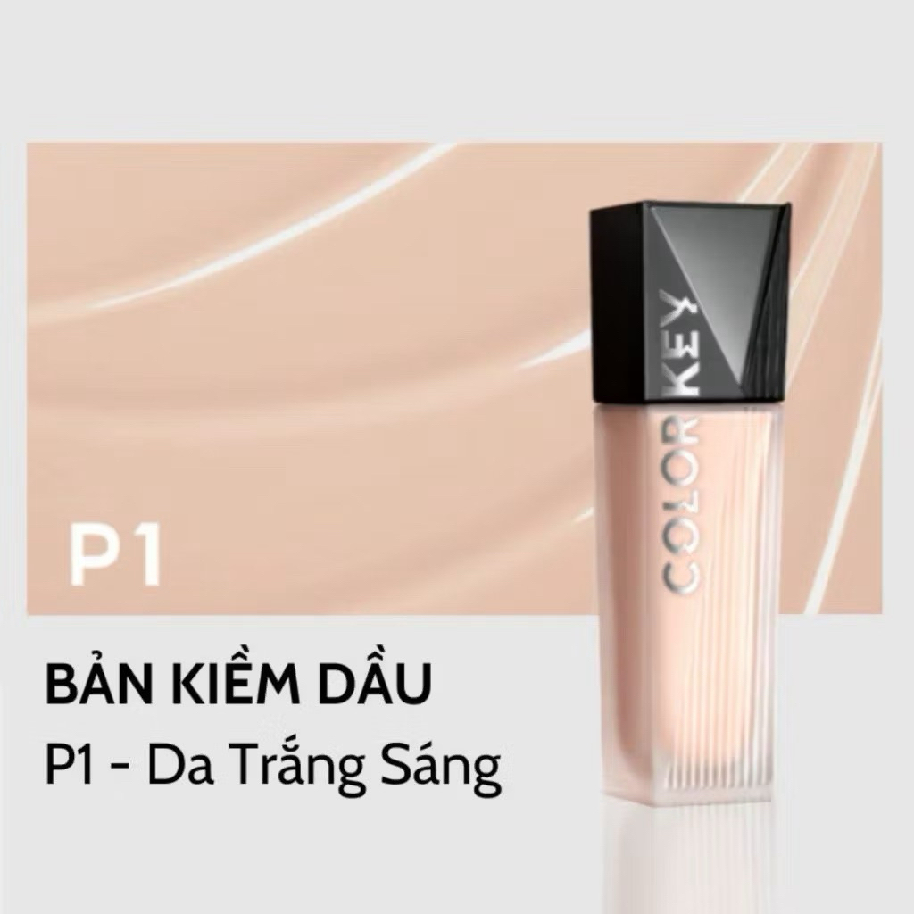 [COLORKEY] Kem Nền Colorkey Dạng Lỏng Kiềm Dầu Mỏng Nhẹ Mịn Màng Lâu Trôi Lasting Flawless Liquid 30g