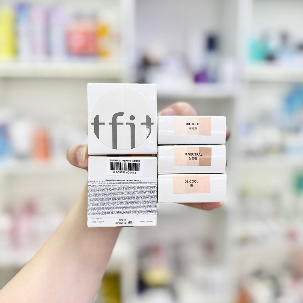 Che Khuyết Điểm TFIT 3 Ô Cover Up Pro Concealer Siêu Mịn Che Phủ Tốt Lâu Trôi Tự Nhiên 15g