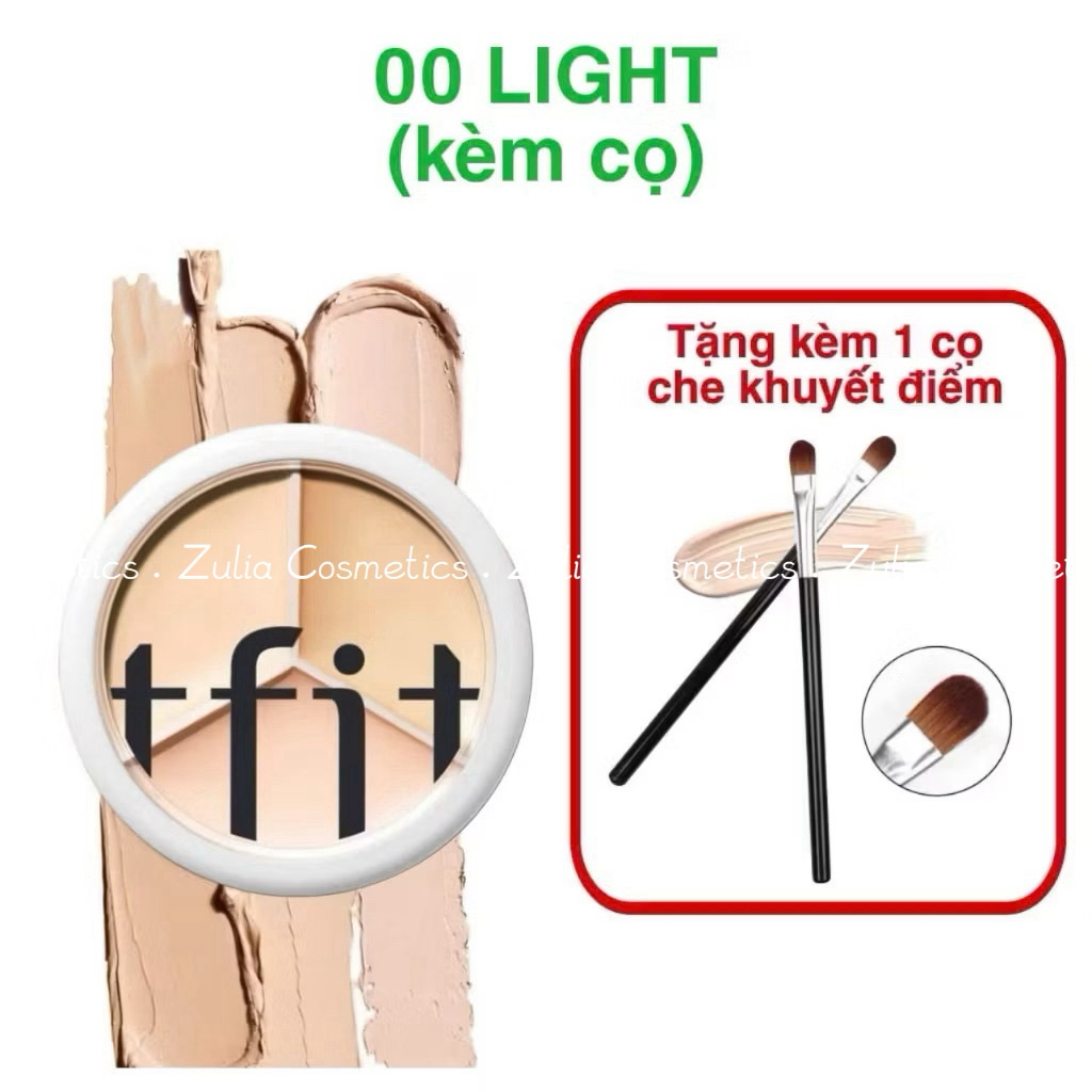 Che Khuyết Điểm TFIT 3 Ô Cover Up Pro Concealer Siêu Mịn Che Phủ Tốt Lâu Trôi Tự Nhiên 15g