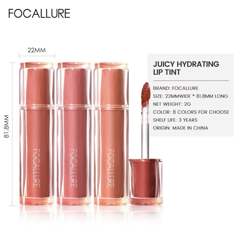 [FOCALLURE] Son Tint Focallure Watery Lip Tint Moisture Light - Căng Mọng Nước, Trong suốt Không dính (FA-L10)