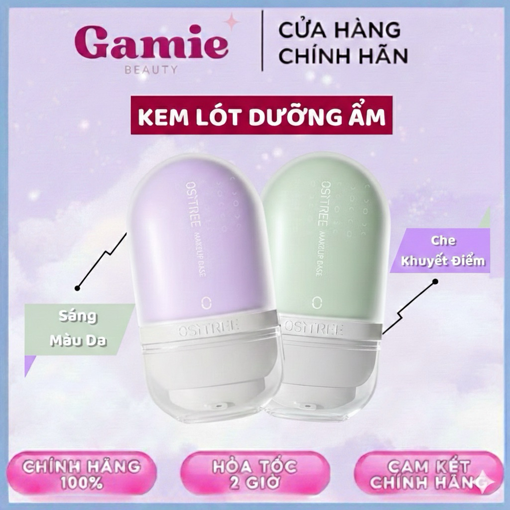 Kem lót trang điểm OSITREE dưỡng ẩm che khuyết điểm kiểm soát dầu làm sáng da 32g
