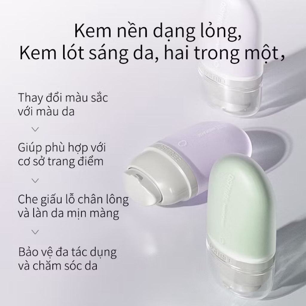 Kem lót trang điểm OSITREE dưỡng ẩm che khuyết điểm kiểm soát dầu làm sáng da 32g