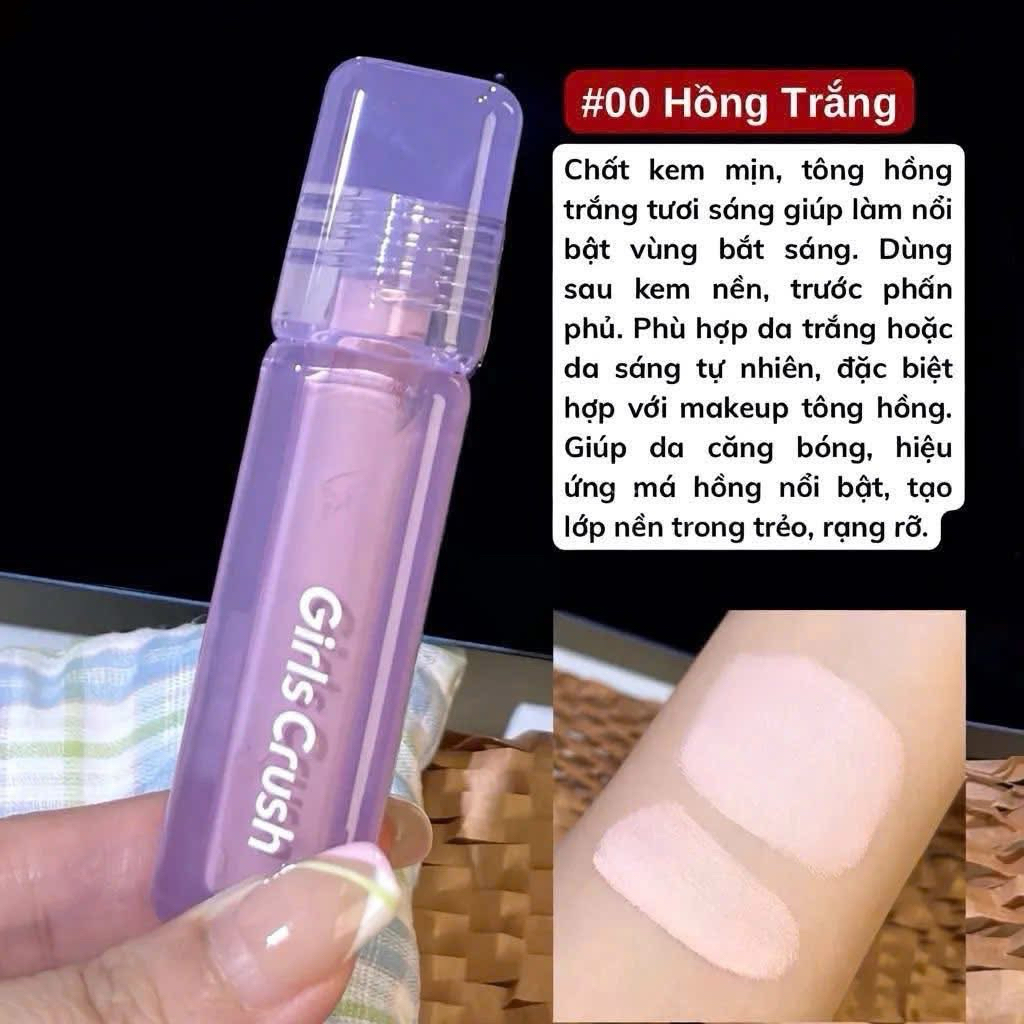 [GIRL CRUSH] Kem Che Khuyết Điểm Và Highlight Bắt Sáng GIRLS CRUSH Bền Màu Tự Nhiên Lâu Trôi