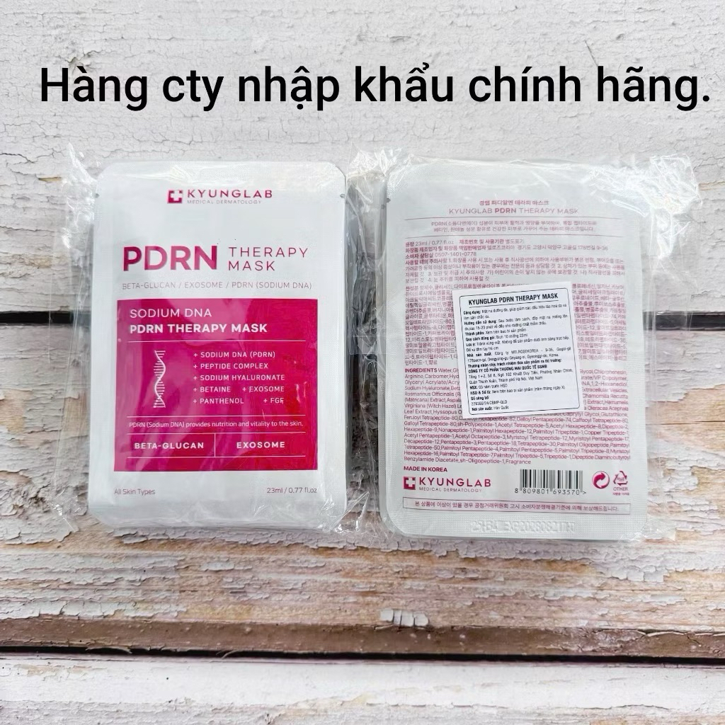 Set 10 mặt nạ dưỡng ẩm KyungLab PDRN phục hồi da ngăn ngừa lão hoá da