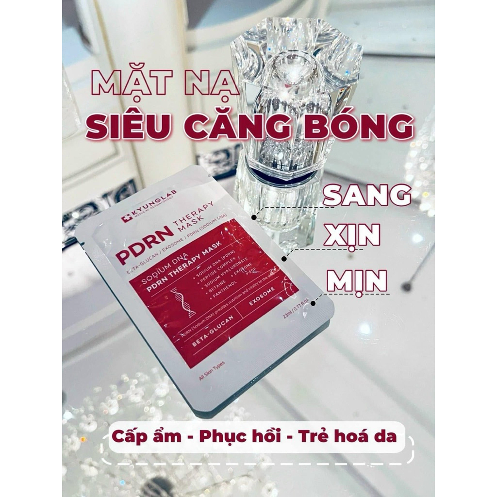 Set 10 mặt nạ dưỡng ẩm KyungLab PDRN phục hồi da ngăn ngừa lão hoá da