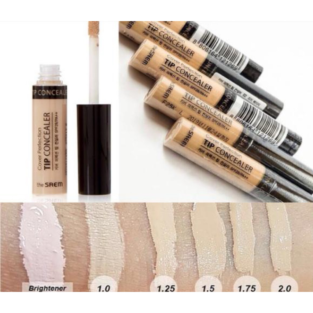 [THE SAEM] Kem che khuyết điểm The Saem Cover Perfection Tip Concealer Spf28 PA++ (6.5g) lâu trôi Hàn Quốc