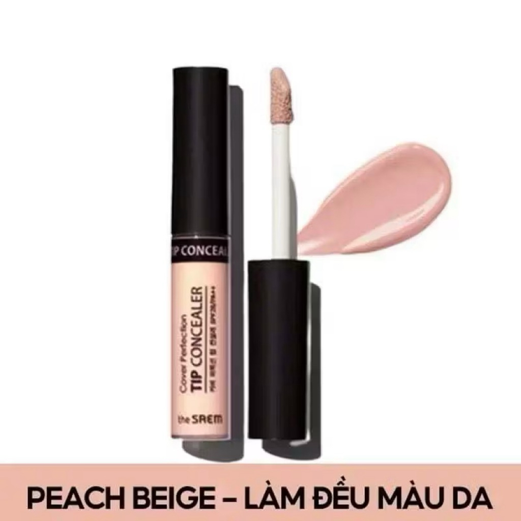 [THE SAEM] Kem che khuyết điểm The Saem Cover Perfection Tip Concealer Spf28 PA++ (6.5g) lâu trôi Hàn Quốc