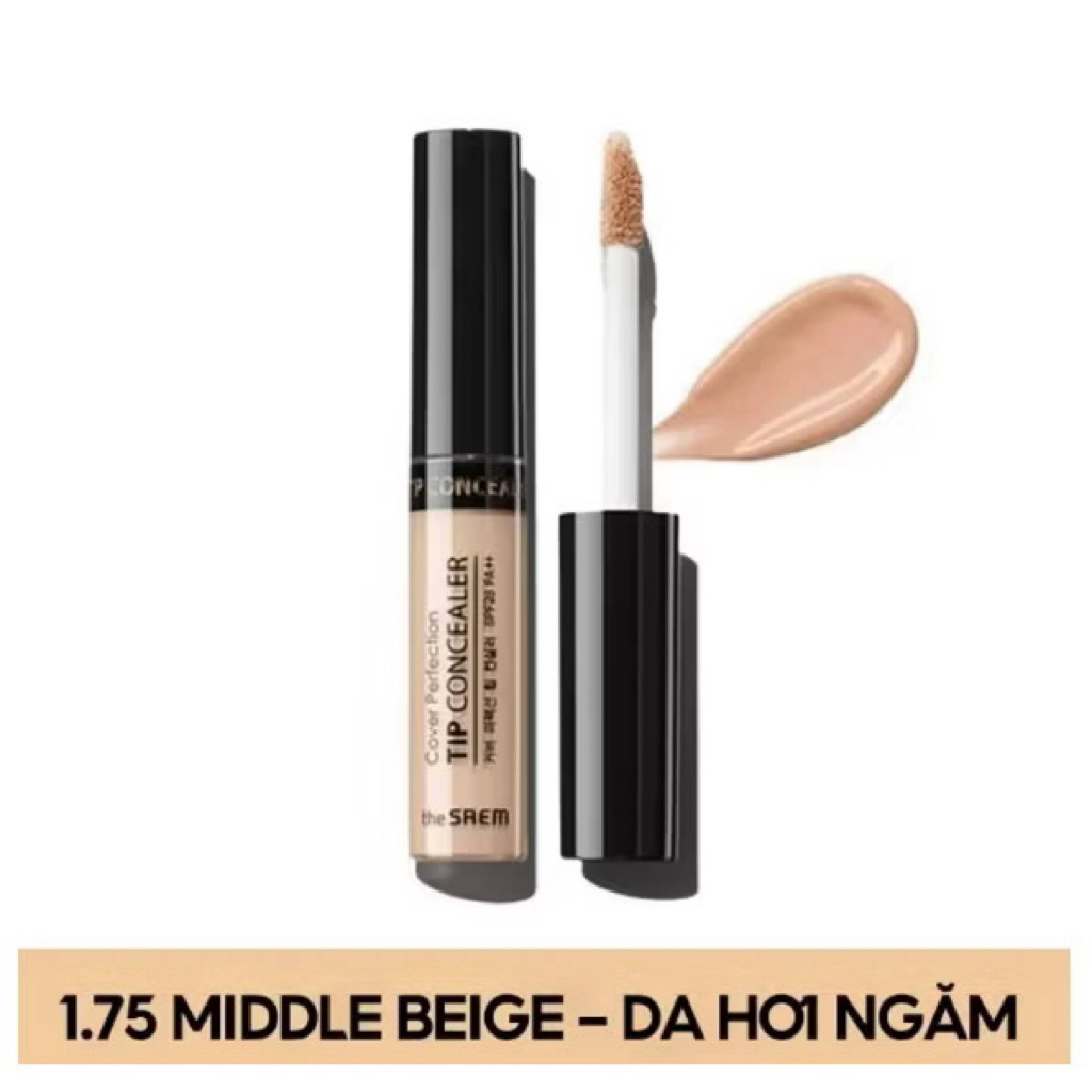 [THE SAEM] Kem che khuyết điểm The Saem Cover Perfection Tip Concealer Spf28 PA++ (6.5g) lâu trôi Hàn Quốc