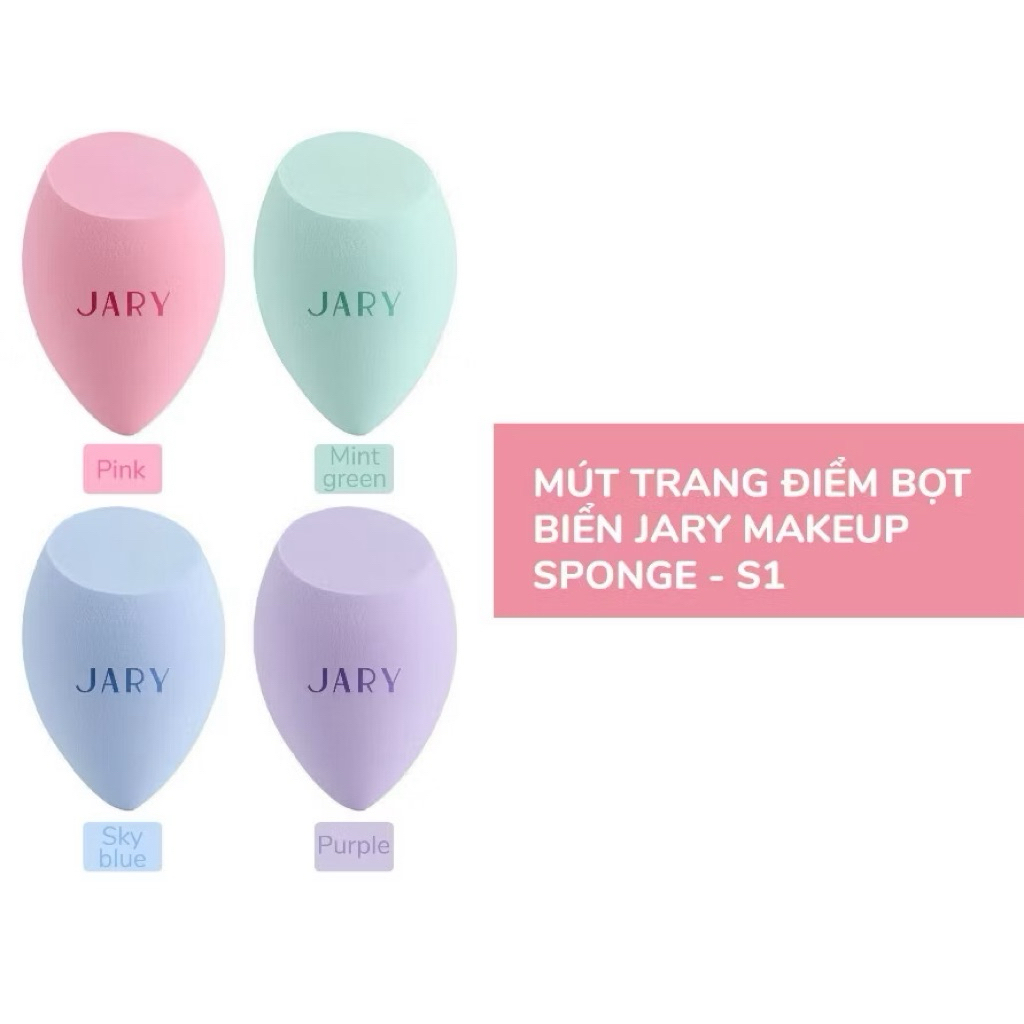 [JARY] Bông Mút Trang Điểm JARY Đánh Kem Nền siêu mịn không thấm nước (Màu Ngẫu Nhiên)