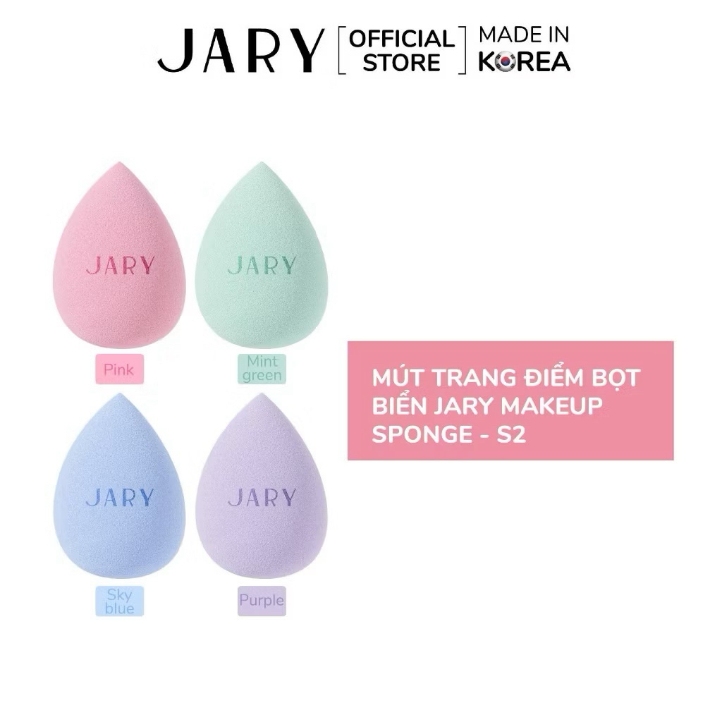 [JARY] Bông Mút Trang Điểm JARY Đánh Kem Nền siêu mịn không thấm nước (Màu Ngẫu Nhiên)