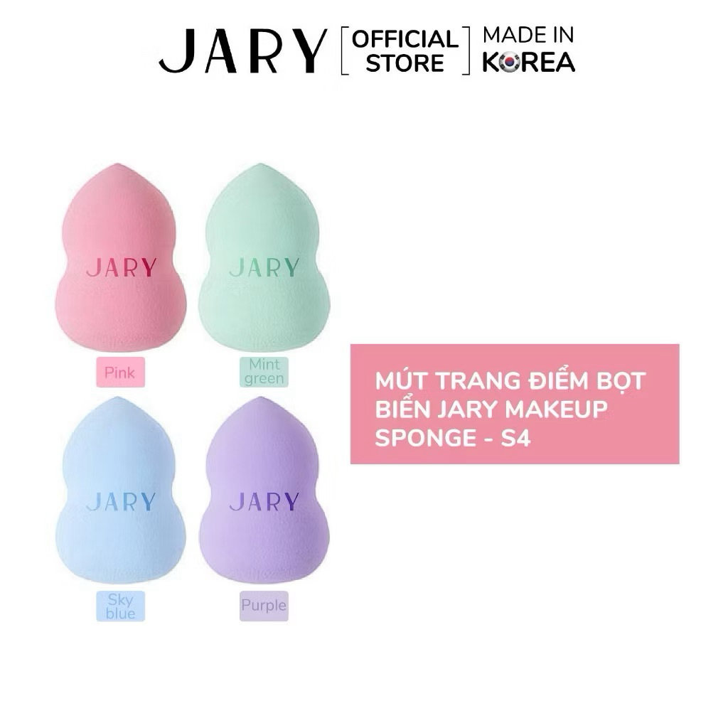 [JARY] Bông Mút Trang Điểm JARY Đánh Kem Nền siêu mịn không thấm nước (Màu Ngẫu Nhiên)