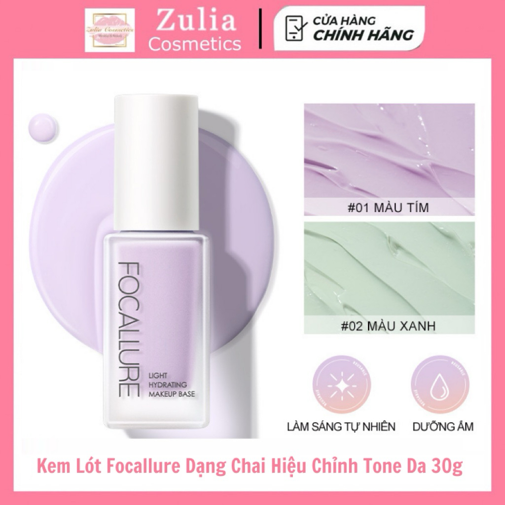 [FOCALLURE] Kem Lót Focallure Dạng Chai Nắp Trắng, Hiệu Chỉnh Tone Da, 30g (FA934)