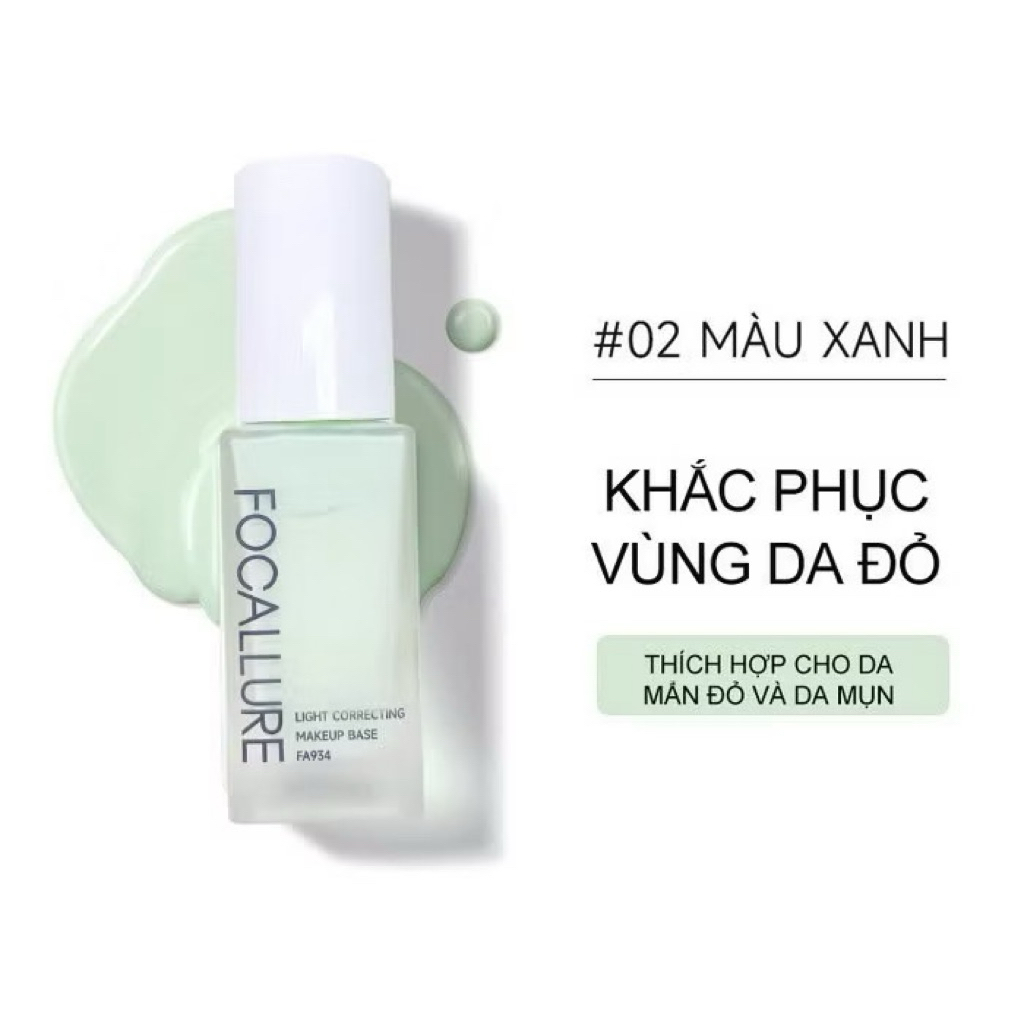 [FOCALLURE] Kem Lót Focallure Dạng Chai Nắp Trắng, Hiệu Chỉnh Tone Da, 30g (FA934)