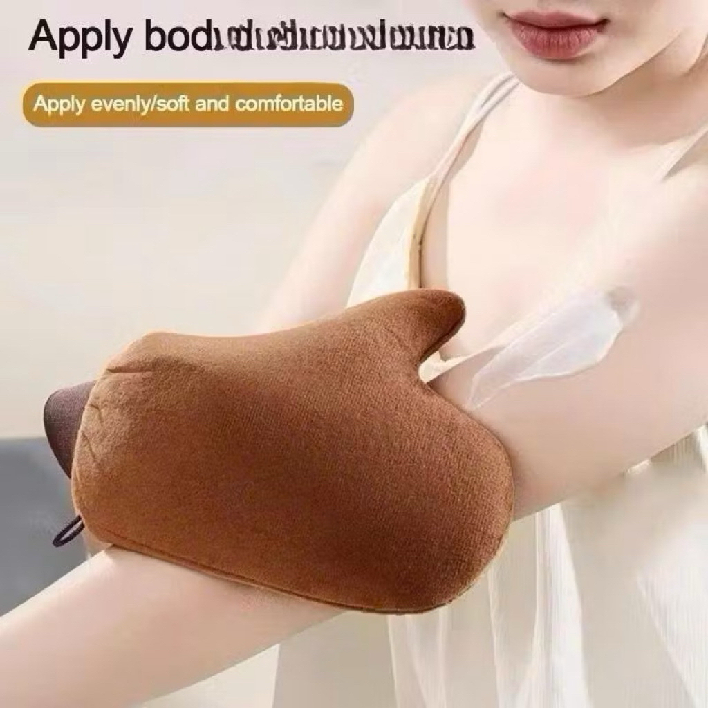 Găng Tay Thoa Kem Body Hỗ Trợ Thoa Đều Kem Không Bết Dính, Băng Tay Bôi Kem Có Bo Chun Tái Sử Dụng