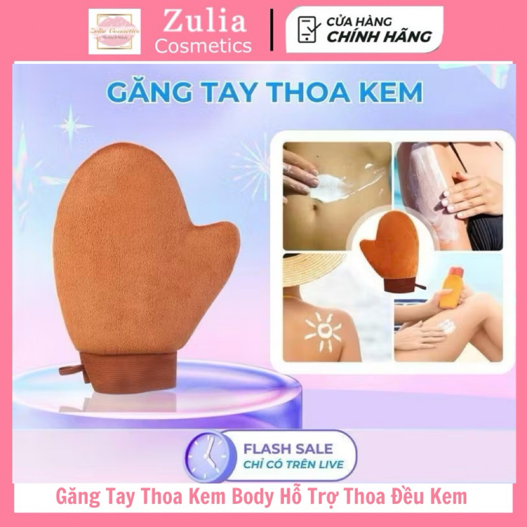 Găng Tay Thoa Kem Body Hỗ Trợ Thoa Đều Kem Không Bết Dính, Băng Tay Bôi Kem Có Bo Chun Tái Sử Dụng