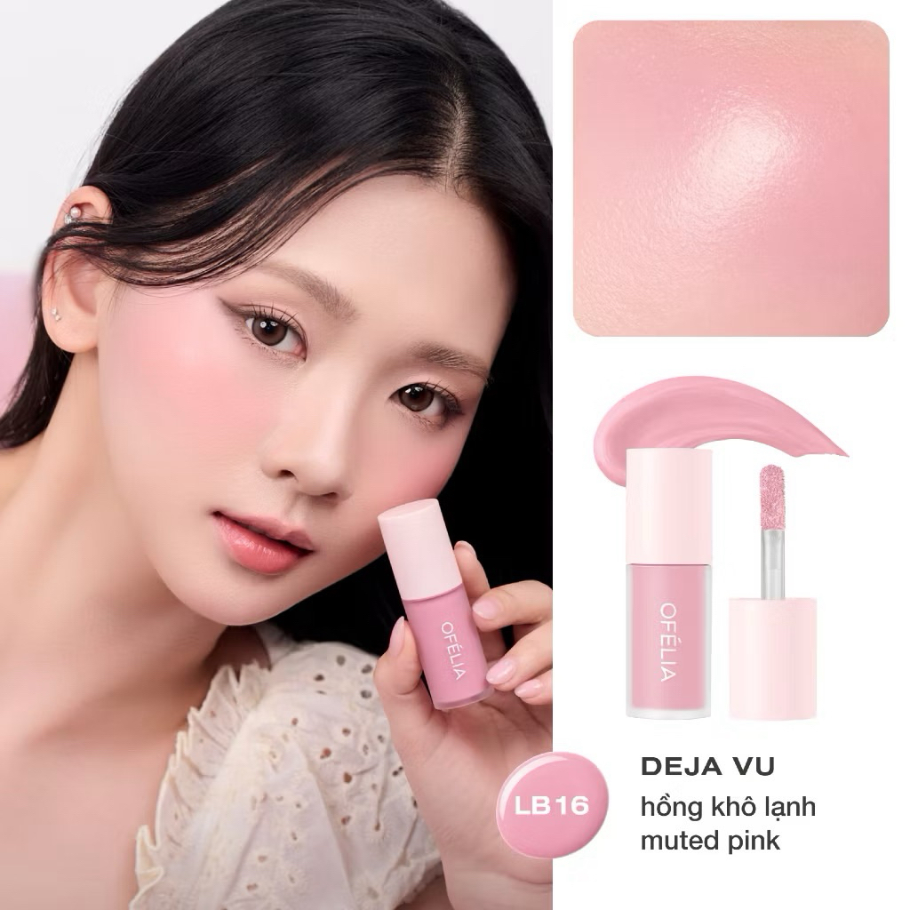 KEM MÁ HỒNG OFÉLIA LOLLI LIQUID BLUSH màu xinh Zulia Cosmetics
