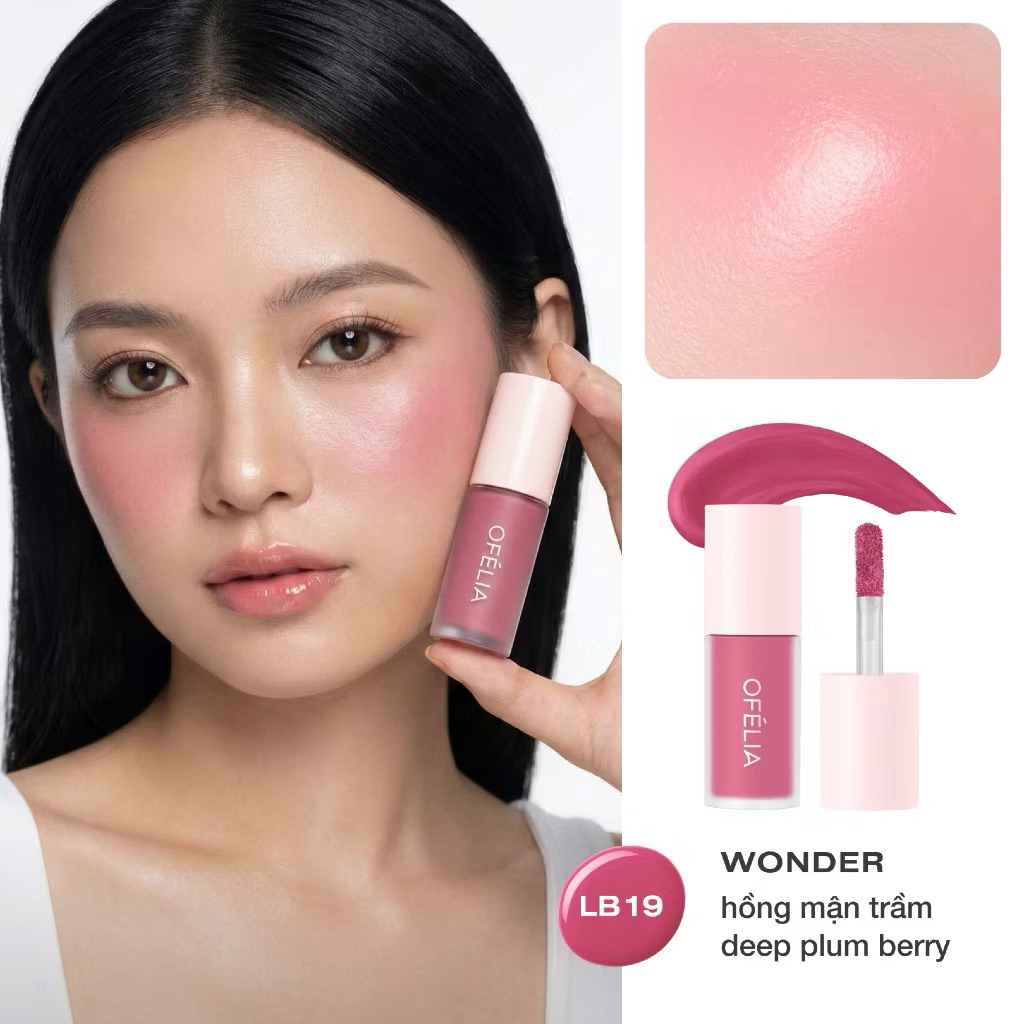 KEM MÁ HỒNG OFÉLIA LOLLI LIQUID BLUSH màu xinh Zulia Cosmetics